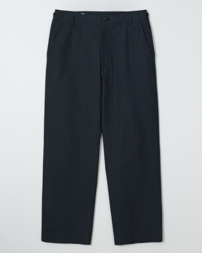 [INTHERAW] OFFICER CHINO PANTS (NAVY)
