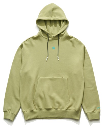 [UNAFFECTED] SYMBOL EMBROIDERY HOODIE SWEAT (MISTY MOSS)