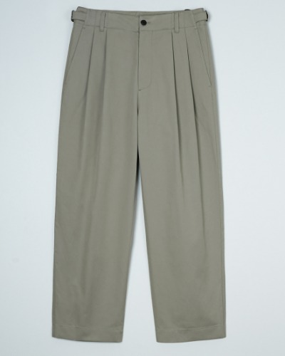 [INTHERAW] TRAVELLER CHINO PANTS (OLIVE GREY)