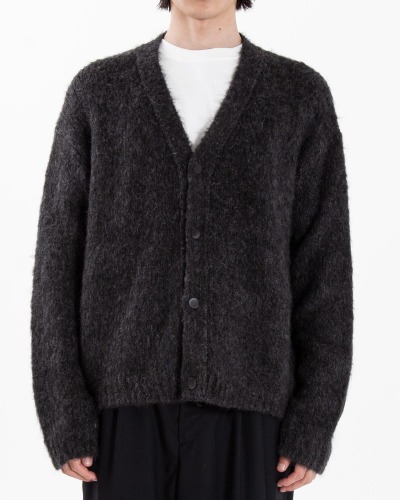 [MATISSE THE CURATOR] MOHAIR CARDIGAN (CHARCOAL)