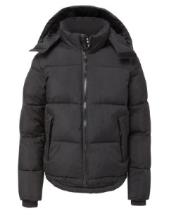 [THE VERY WARM] HOODED PUFFER (BLACK)