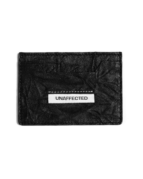 [UNAFFECTED] LOGO LABEL CARD HOLDER (BLACK)