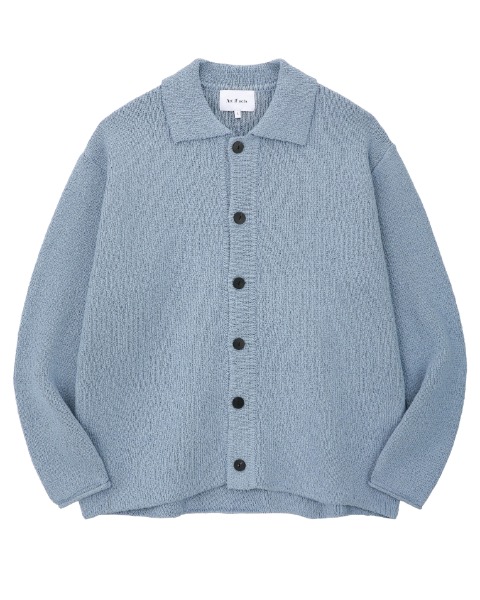 [ART IF ACTS] DEWDROP BOUCLE KNIT CARDIGAN (PALE BLUE)