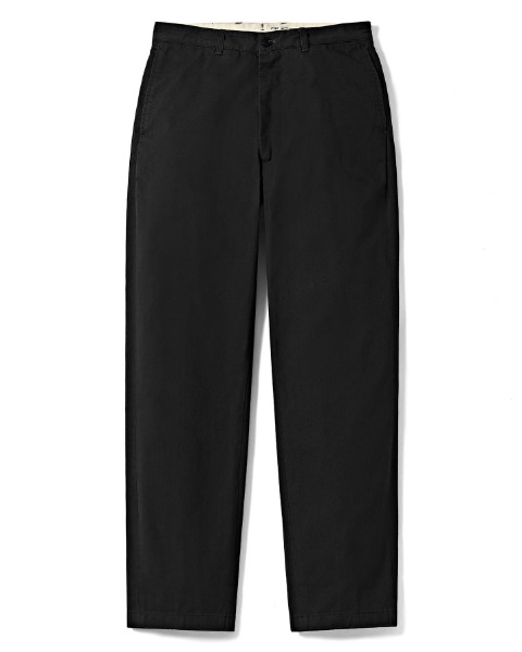 [POTTERY] WASHED TAPERED PANTS (BLACK)