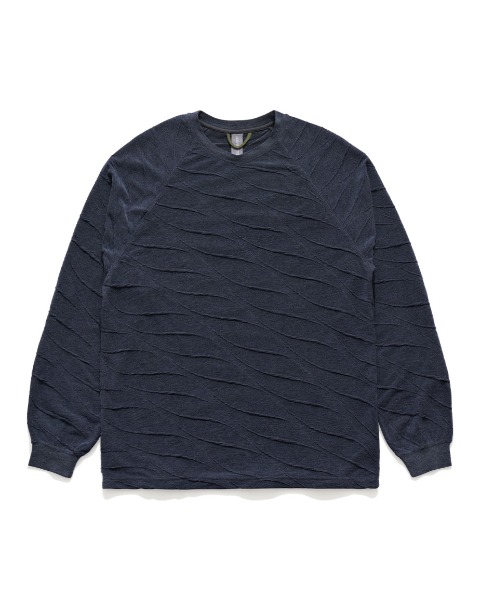 [UNAFFECTED] SYMBOL EMBROIDERY LONG SLEEVES (NAVY)