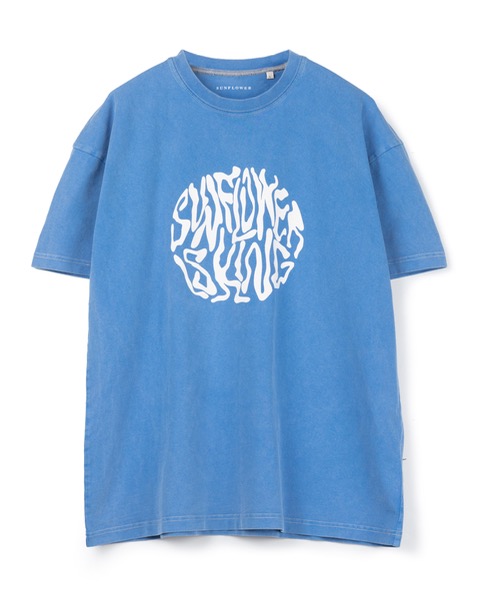 [SUNFLOWER] WASHED TEE SS (BLUE)