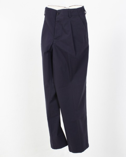 [DOCUMENT] NAVY TUCKED TROUSERS