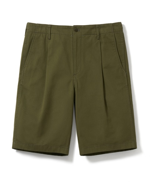 [POTTERY] OFFICER CHINO SHORTS (OLIVE)