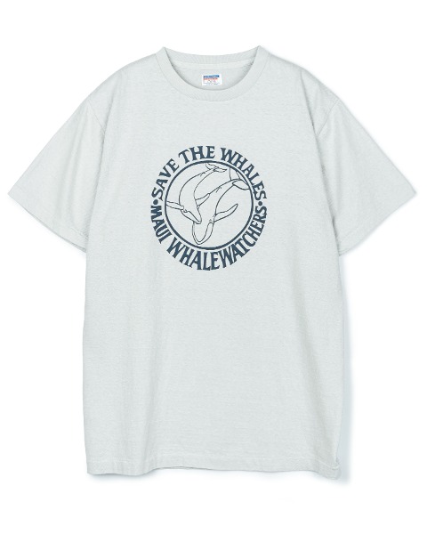 [DUBBLEWORKS] PRINTED TEE SAVE THE WHALES (SAX)