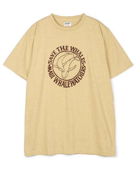 [DUBBLEWORKS] PRINTED TEE SAVE THE WHALES (EGG)