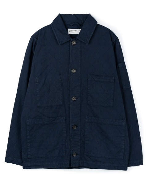 [UNIVERSAL WORKS] QUILTED COVERALL JACKET (NAVY)