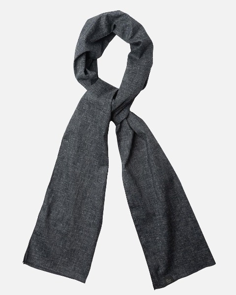 [ROUGH SIDE] SCARF (NAVY)