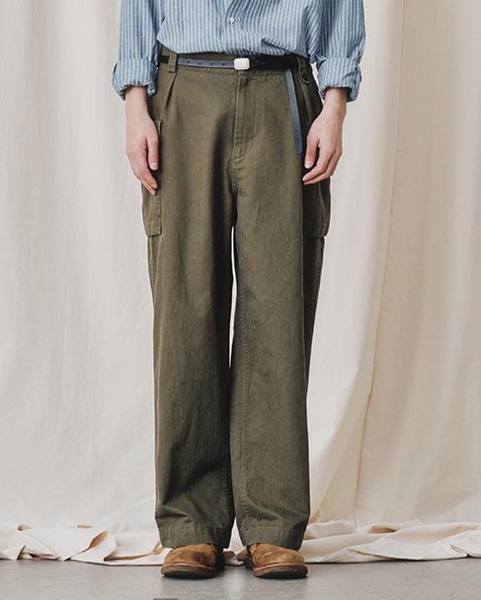 [ART IF ACTS] M-43 HBT CARGO TROUSERS (OLIVE)