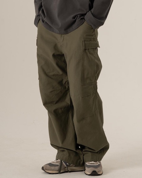 [ROUGH SIDE] CARGO PANTS (OLIVE DRAB)