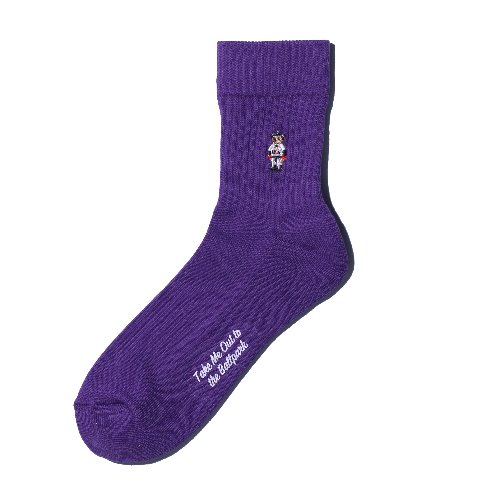 [Roster Sox] Bear Socks (Purple)