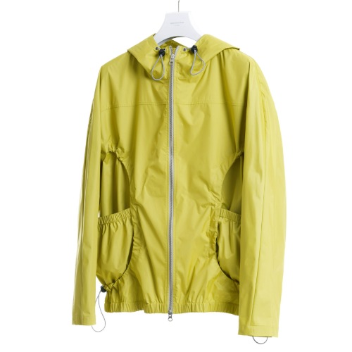 [TYPING MISTAKE] Zip-Up Ruched Pocket Jumper (Lime)