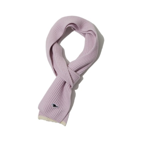 [NEITHERS] Basic Knitted Muffler (Light Pink)