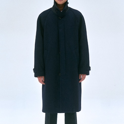 [L&#039;issue] Donegal Moon Tweed Thinsulate™ Coat (Royal Navy)