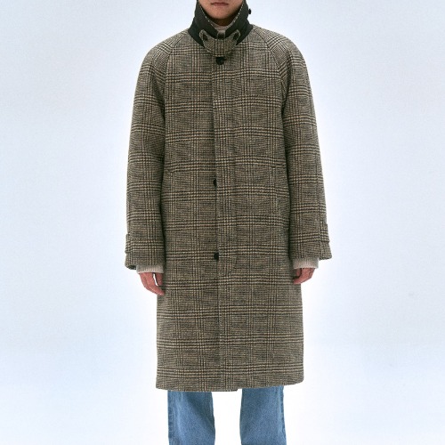[L&#039;issue] Donegal Moon Tweed Thinsulate™ Coat (Glen Check)