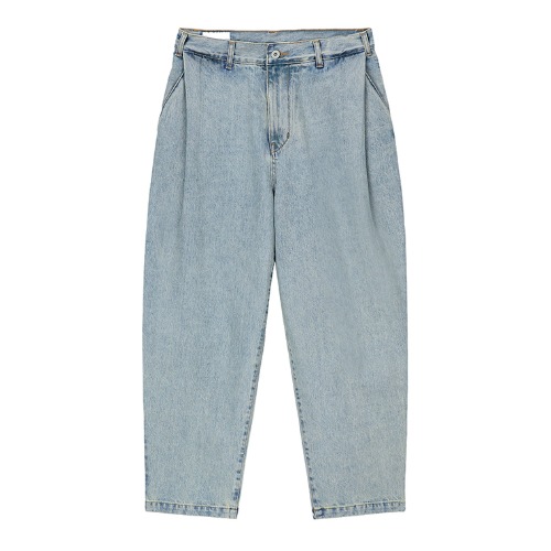 [Art if acts] SIDE TUCKED DENIM PANTS (LIGHT BLUE)