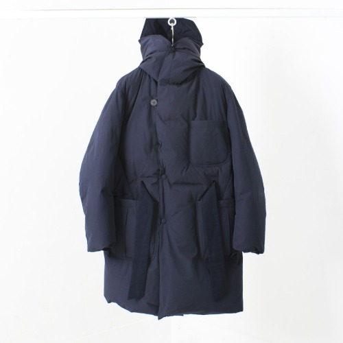 [DOCUMNET] Duck Down Robe Hood Coat (Navy)