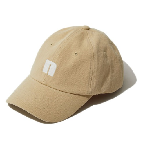 [NEITHERS] BASIC COTTON BALL CAP (BEIGE)