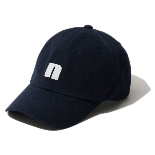 [NEITHERS] BASIC COTTON BALL CAP (NAVY)
