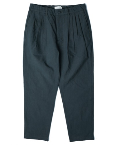 [STILL BY HAND] PAPER MIXED TAPERED PANTS (BLUE GREY)