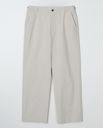 [INTHERAW] OFFICER CHINO PANTS (LIGHT BEIGE)