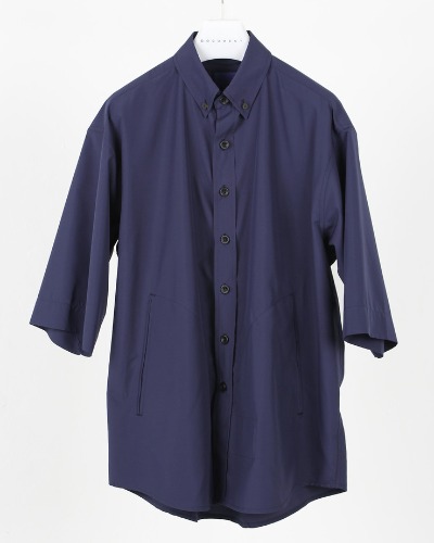 [DOCUMENT] RELAXED BUTTON DOWN SHIRT (NAVY)