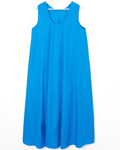 [999HUMANITY] LIGHT MAXI DRESS (COBALT BLUE)