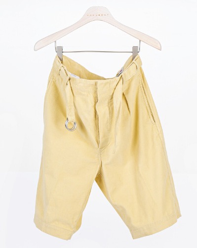 [DOCUMENT] LIGHT WEIGHT SUMMER CORDUROY BELTED SHORTS