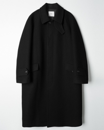 [INTHERAW] 22AW WOOL ROVER COAT (BLACK)