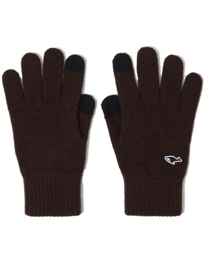 [NEITHERS] BASIC KNITTED GLOVES (BROWN)