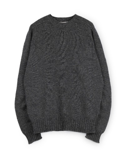 [ESK VALLEY KNITWEAR] ANDY CREW NECK SWEATER (OXFORD)