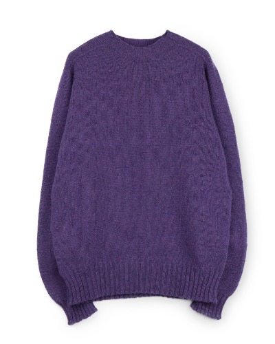 [ESK VALLEY KNITWEAR] ANDY CREW NECK SWEATER (ORCHID)