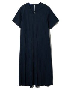 [NEITHERS] WRINKLED MAXI DRESS (NAVY)