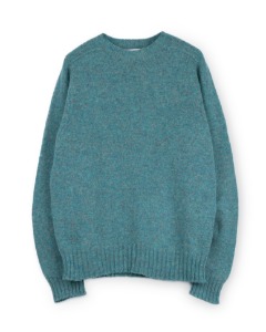 [ESK VALLEY KNITWEAR] ANDY CREW NECK SWEATER (ROBINS EGG)