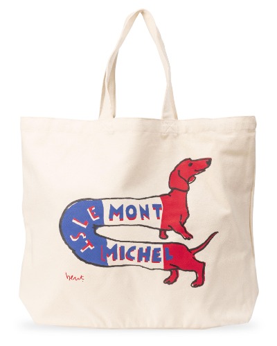 [LE MONT ST MICHEL] DOG TOTE BAG (BLWHRE)
