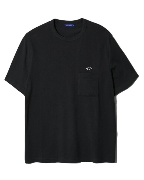 [NEITHERS] 1-POCKET S/S T-SHIRT (BLACK)