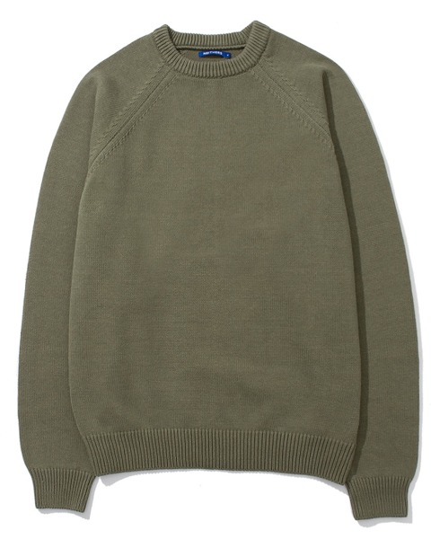 [NEITHERS] BOXER KNITTED SWEATER (OLIVE)