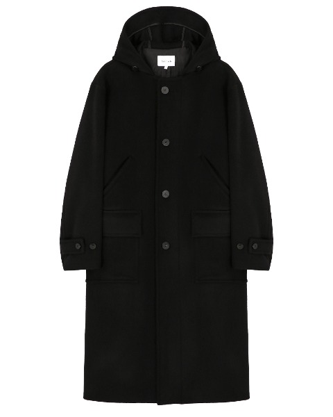 [ART IF ACTS] HOODED COAT (BLACK)