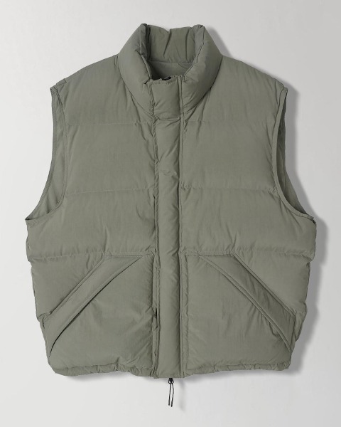 [INTHERAW] ARCTIC GOOSE DOWN VEST (OLIVE)