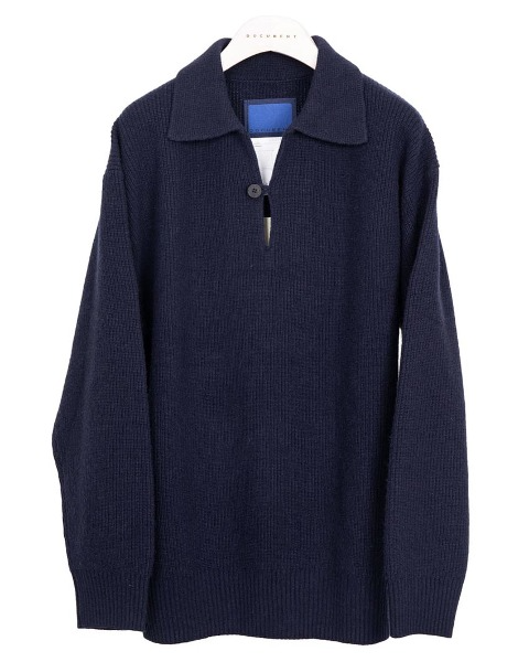 [DOCUMENT] HEAVY WEIGHT SMOCK SWEATER (NAVY)
