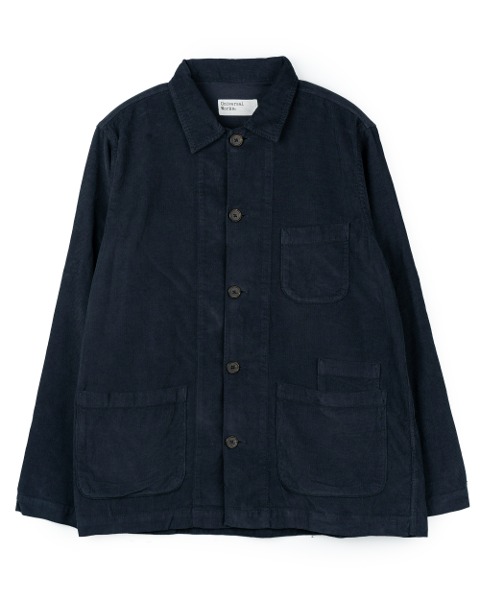 [UNIVERSAL WORKS] FINE CORD BAKERS OVERSHIRT (NAVY)