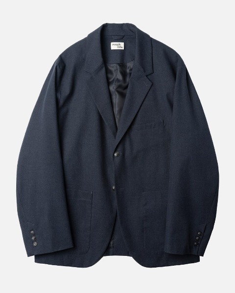 [ROUGH SIDE] REPORTER JACKET (NAVY)