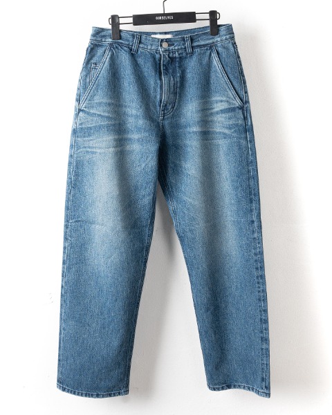 [OURSELVES] ORGANIC COTTON RELAXED DENIM PANTS (WASHED BLUE)