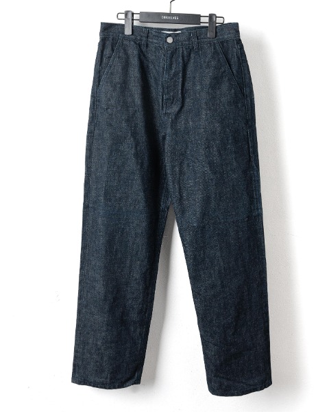 [OURSELVES] ORGANIC COTTON RELAXED DENIM PANTS (ONE WASH INDIGO)