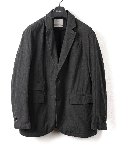 [OURSELVES] POWDER WASHED 3B SPORTS JACKET (CHARCOAL)