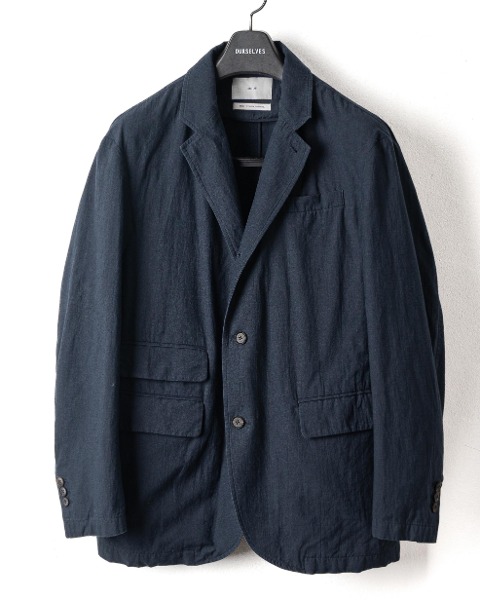 [OURSELVES] POWDER WASHED 3B SPORTS JACKET (NAVY)
